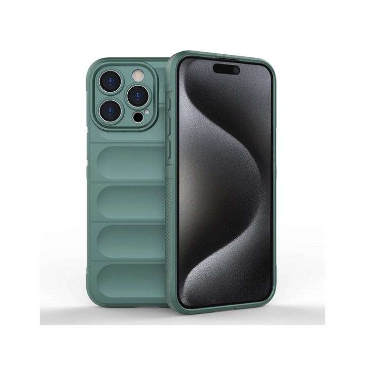 Apple iPhone 15 Pro Max ApcGsm Magic Shield zöld tok