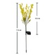 Lampi solare decorative, Jormftte, flori solare, rezistente la intemperii, galbene, set 2 bucati