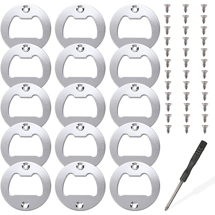 Set 15 insertii pentru desfacatoare de sticle, QttvbTna, Metal, 4cm
