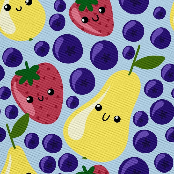 Textil anyag, Körte áfonya, Poliészter 100%, 210g/pm, Méret: 100cm x 155cm