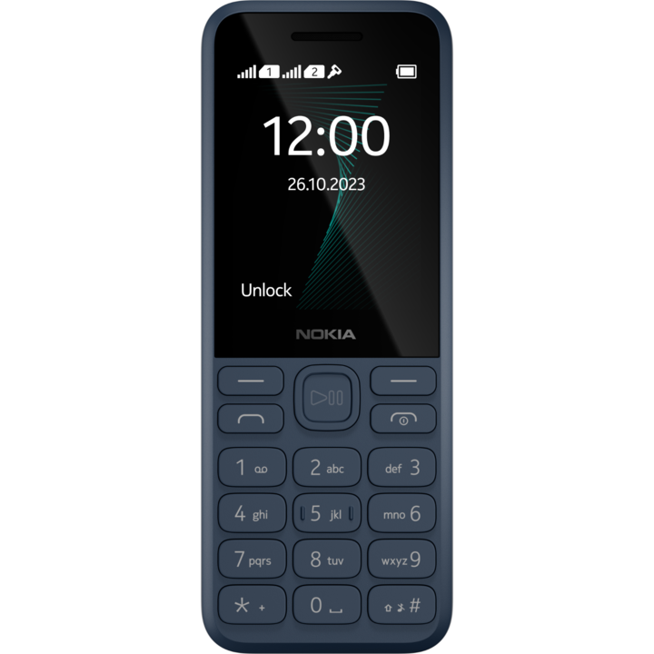Nokia 130 (2023) mobiltelefon, DS, Sötétkék