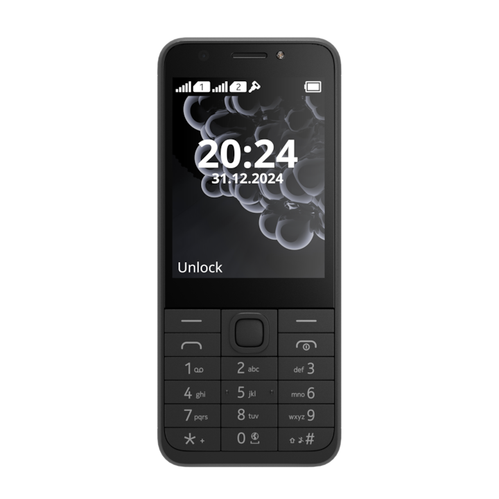 Мобилен телефон Nokia 230 (2024), DS, Черен