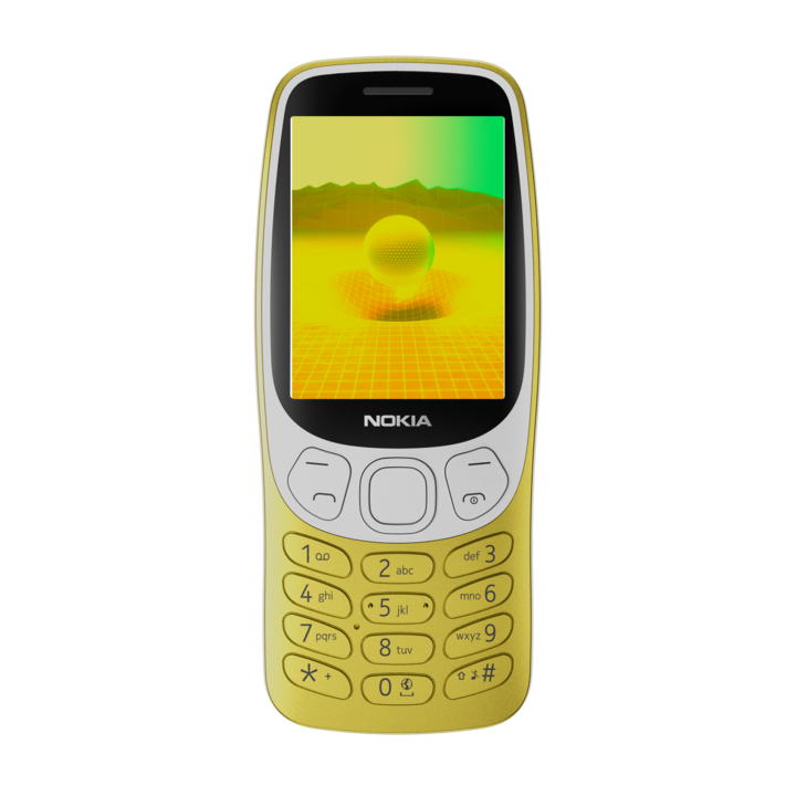 Nokia 3210 4G mobiltelefon, DS, Aranysárga