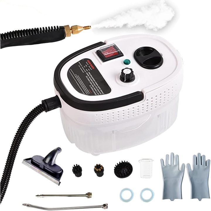 Парочистачка WALALLA, преносима, 2500 W, 6 скорости, резервоар 1200 ml, бял