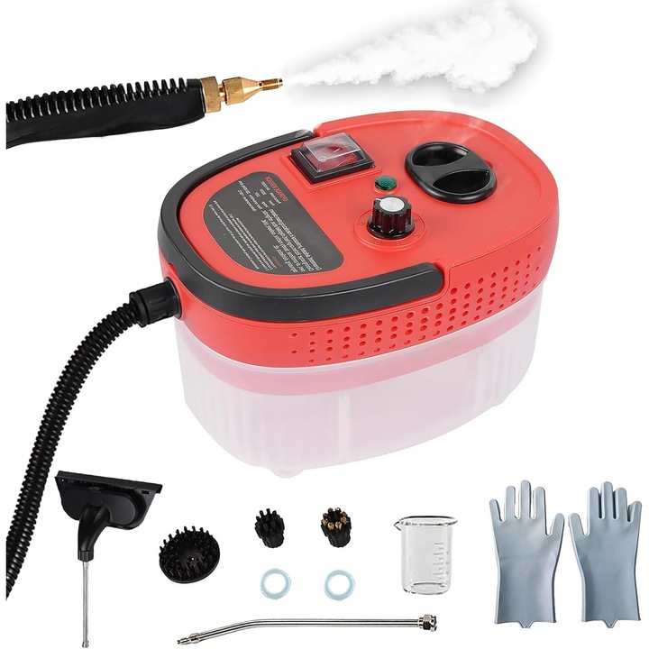 Парочистачка WALALLA, преносима, 2500W, 6 скорости, резервоар 1200 ml, многоцветна, с аксесоари