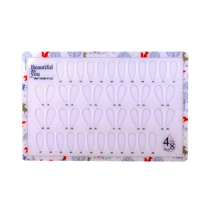 Paletar expunere culori pentru manichiura, suport metalic, acrilic transparent, 16x24cm, set 3 piese, unghii