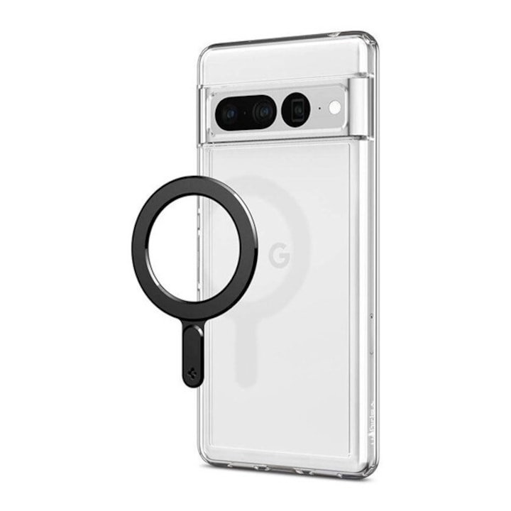 Spigen onetap ring öntapadós fémlap, mágneses autós tartóhoz ideális, magsafe, fekete