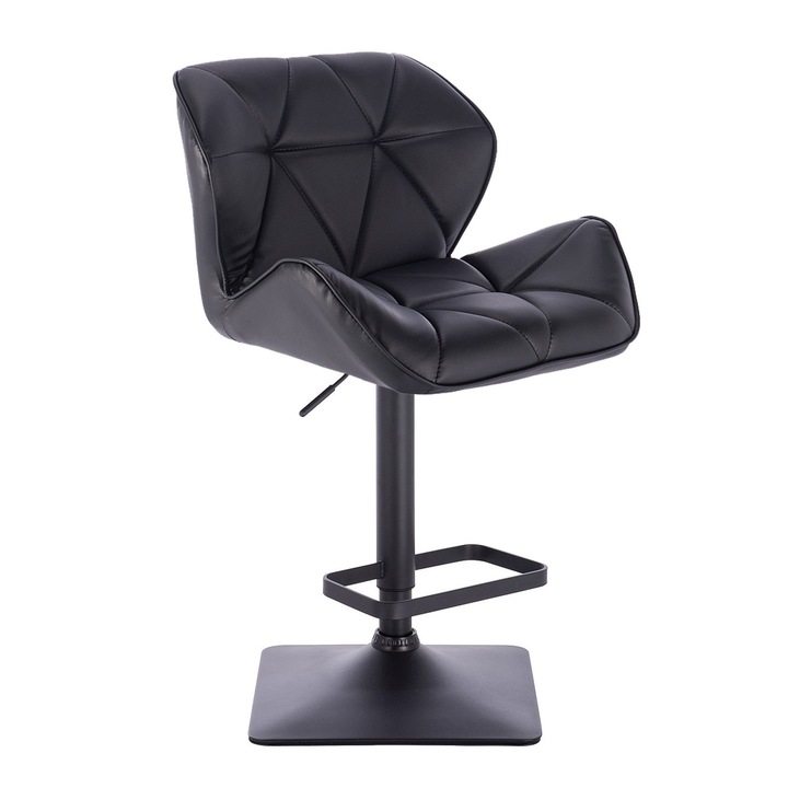 Votana HC111KW Fekete modern műbőr szék fekete lábbal, 35x60x80cm