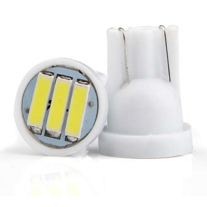 Led auto, GyafiTuning, T10 3 smd 7014, alb rece