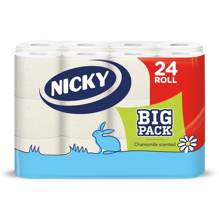 Nicky Big Pack 3 rétegű toalettpapír, 24 tekercs