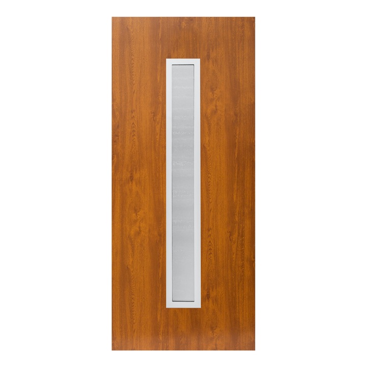 Panel ornamental PVC, model SERENA, culoare Alb interior - Stejar Auriu exterior, grosime 44mm
