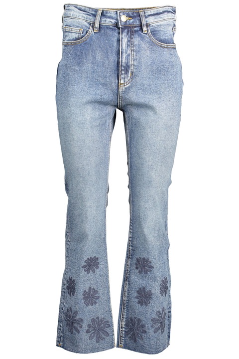 Дамски дънки, DESIGUAL, 98% памук, 2% еластан, сини, 14479, Син
