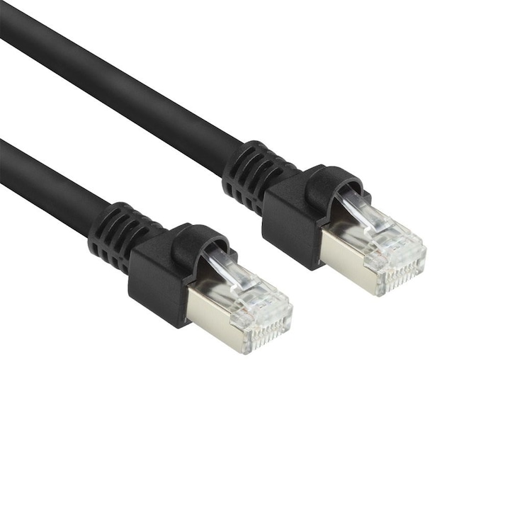 ACT (FB8502) CAT7 S-FTP Patch кабел, 2 м, черен