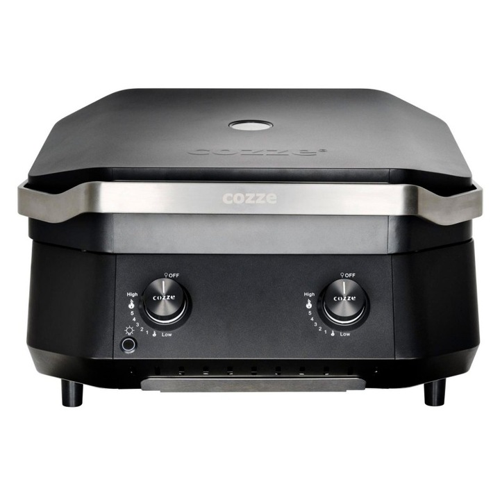 Plancha gázgrill 2 égővel és fedéllel Cozze 2-B 500 5kW 90520