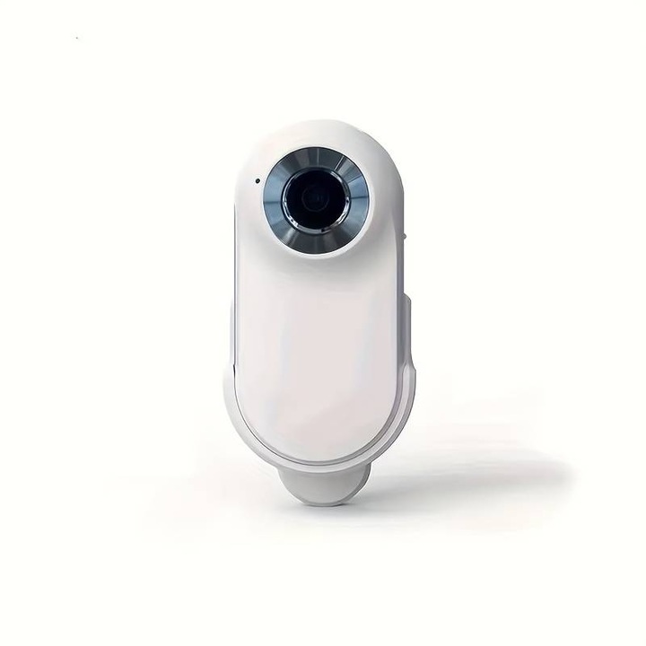 Camera Sport Mini HD 1080P - Ecran LCD de 0,96 inci, Suporta card memorie, Filmare in bucla, Cu Clip, Ideala pentru Calatorii, Vlogging, Sporturi in Aer Liber si Conferinte, Alb