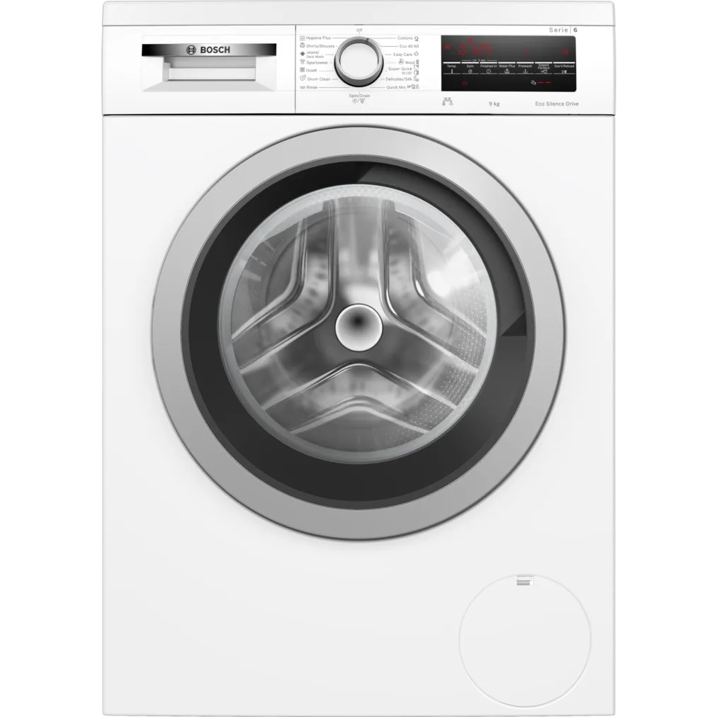 Masina de spalat incorporata Bosch WUU28T62BY Serie 6 cu incarcare frontala, 9 kg, SpeedPerfect, Hygiene Plus, clasa energetica A, usa Inox-neagra