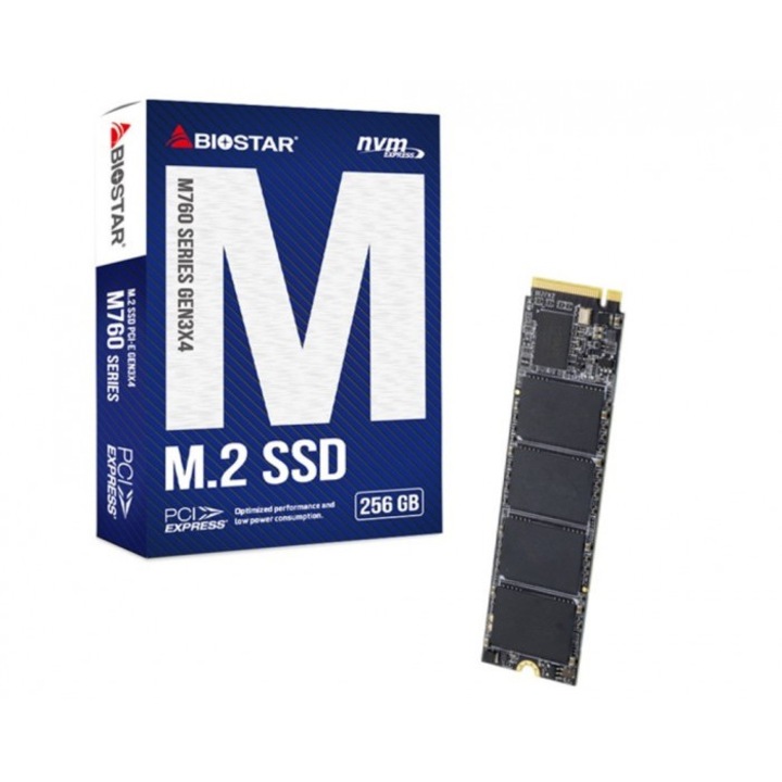 SSD Biostar M760, 256GB, PCIe Gen3x4, 22x80mm