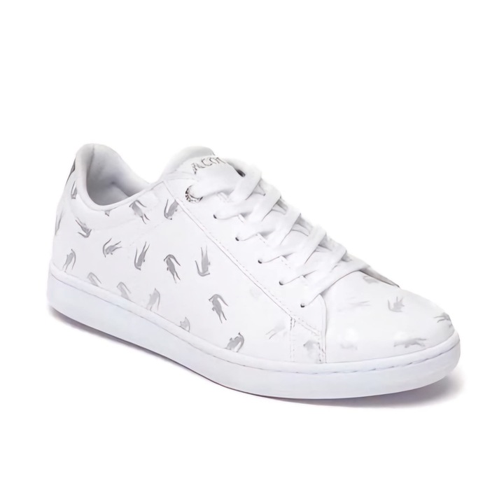 Детски маратонки, Lacoste, Кожени, Бял,, Бял