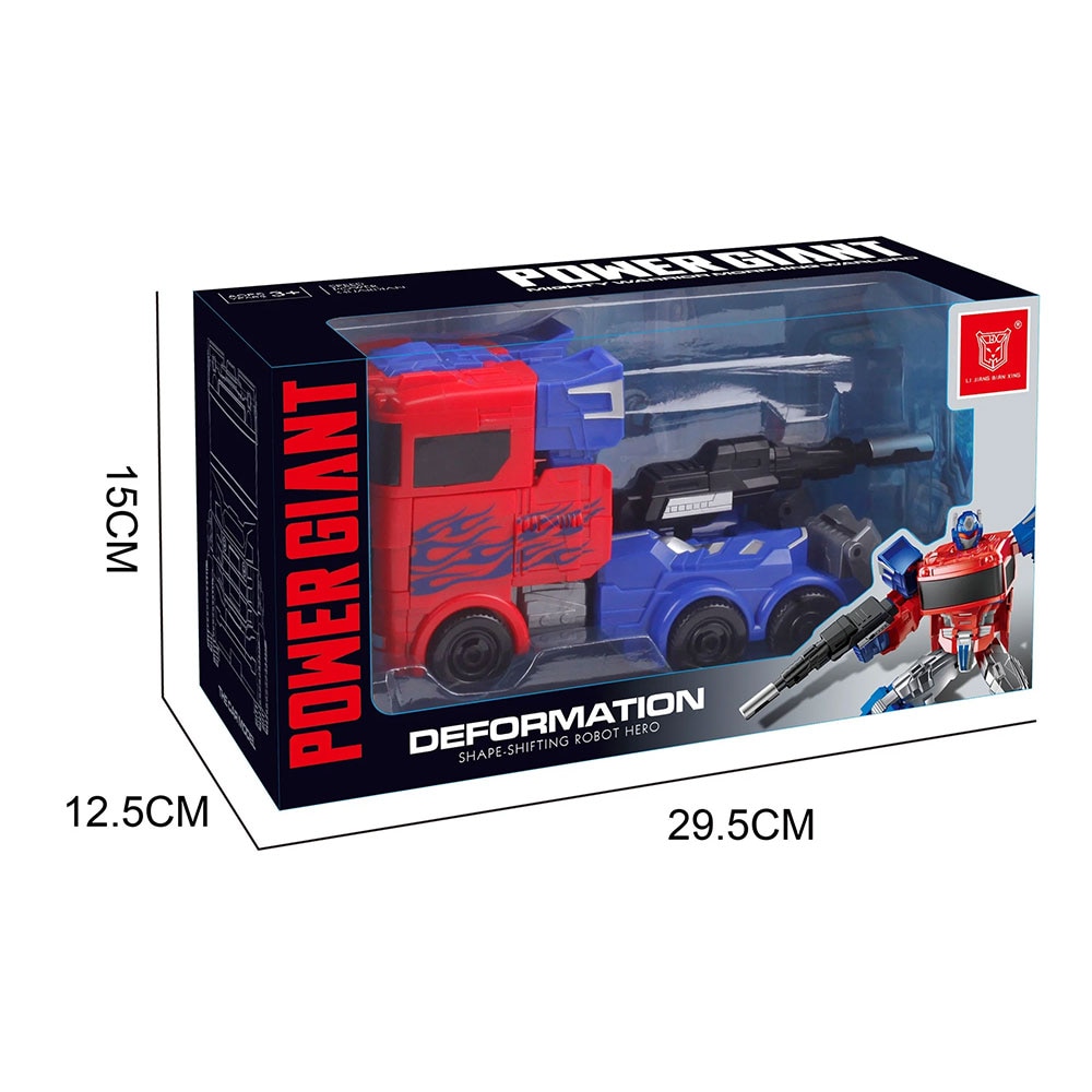 Transformers Optimus Prime – Statuetta Robot Deluxe 12,5 Cm – Converte In Camion – Giocattolo Per Bambini 6+ Anni (EarthSpark)