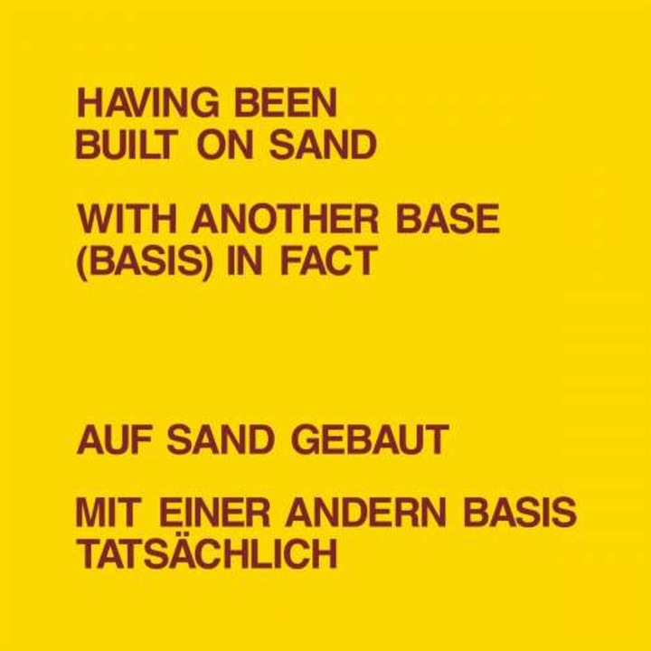 Dickie & Lawrence Weiner Landry - Having Been Built On Sand (LP)