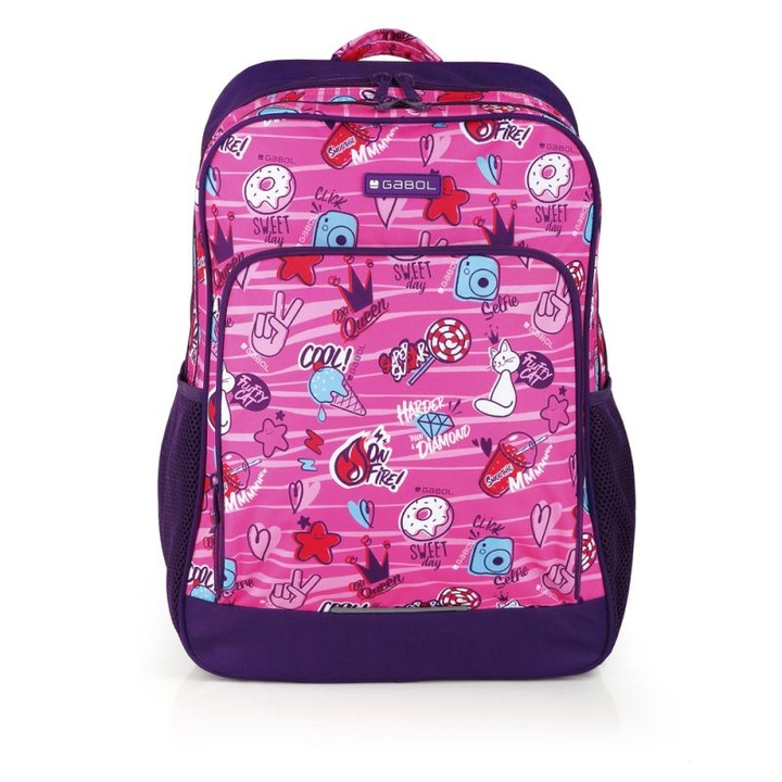Rucsac scolar, Gabol, Multicolor, 32x44x15 cm