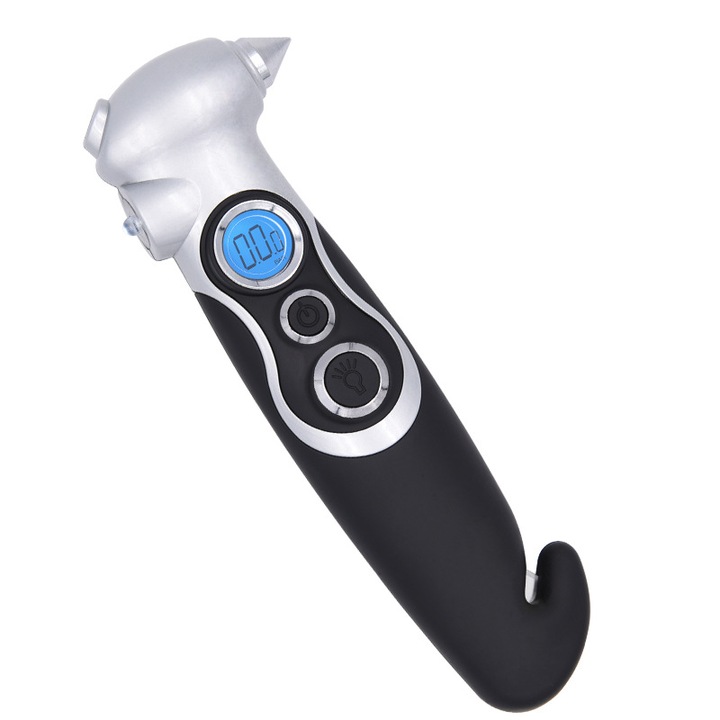 Manometru auto BOMSTOM, ecran LCD iluminat, functie de urgenta, 18.8x5.7x3.1cm