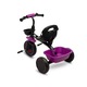 Триколка TOYZ LOCO, 3-5 години, дунапренени колела, регулируема седалка, звънец, кошници, лилаво, 49x78x61см