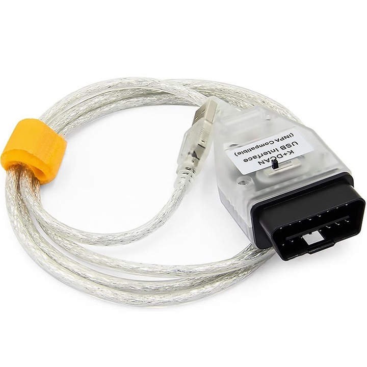 Interfata diagnoza BMW E Series si Mini R-Series K+DCAN, Chucai, Cu Switch, USB, Transparent