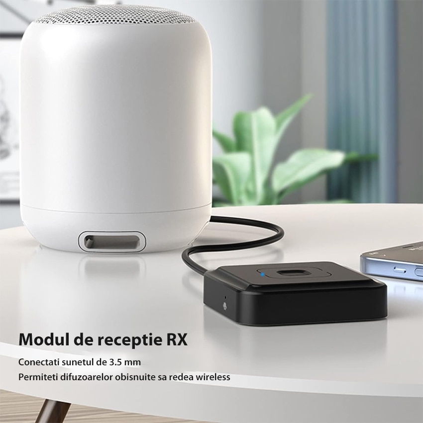 Adaptor Audio Bluetooth 5.1, Chucai BT-22, Receptor si