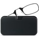 Ochelari de citit Chucai, fara brate, ultra slim, etui card, atasare telefon, dioptrie +2.50, Negru