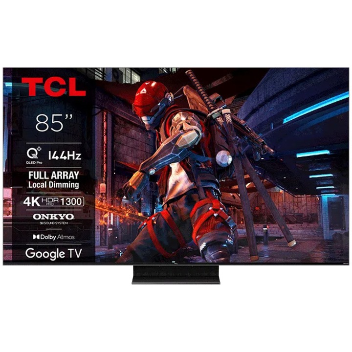 Телевизор TCL QLED 85C745, 85" (214 см), Smart Google TV, 4K Ultra HD ...