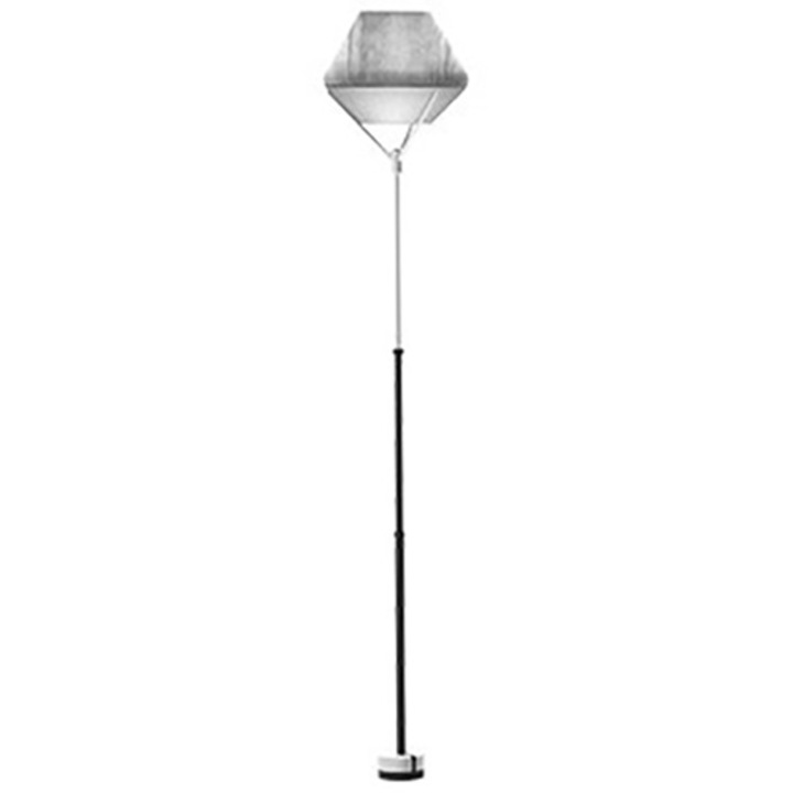 Lampadar LED Allocacoc LightShade Tulip Standing, 4.5W, 450 lm, lumina alba calda (2700K), inaltime ajusatabila 81.5-165.5 cm, Gri