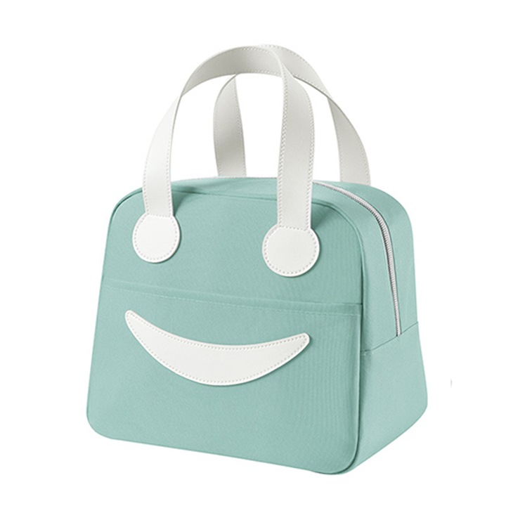 Geanta termoizolanta pentru pranz, AllizBan, cu maner de transport, impermeabila, 23.5x20.5x14 cm, verde