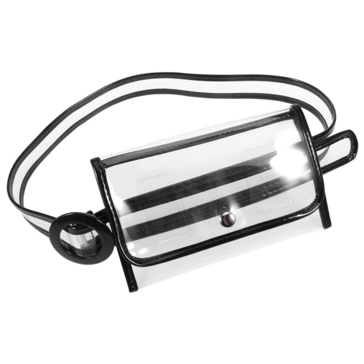 Geanta pentru telefon mobil Transparent, AllizBan, dama Geanta de talie din PU /PVC, impermeabila, 103cm