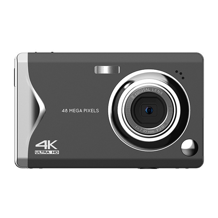 Camera foto digitala pentru copii, ecran IPS de 3.0 inch, focalizare automata, rezolutie 4K HD, 20MP, inregistrare video, ideal pentru copii, negru