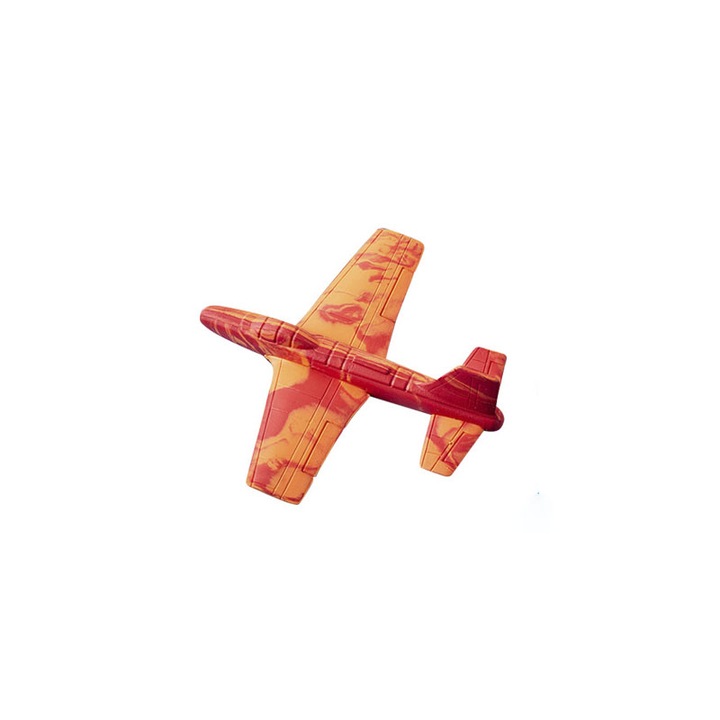 EVA hab repülőgép, aerodinamikus, könnyen használható, kézzel indítható, 17x17 cm, narancs