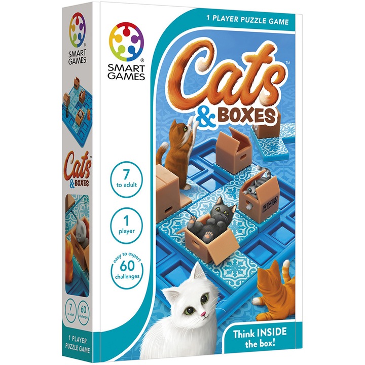 Joc Smart Games - Cats and Boxes, lb. romana
