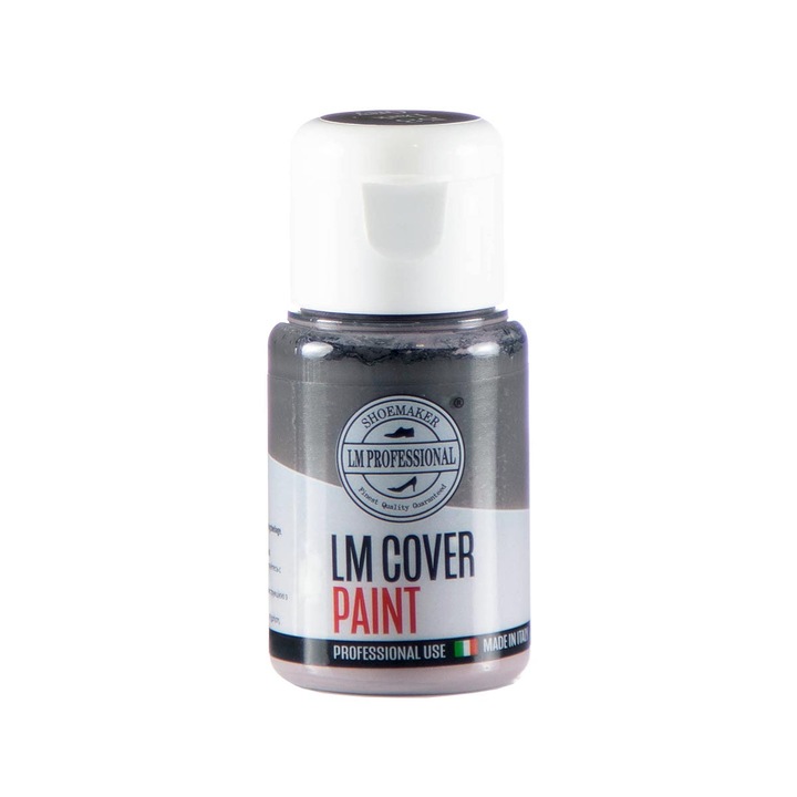 Vopsea pentru piele, LM Professional, Cover Paint Standard, Dark Grey, 30ml