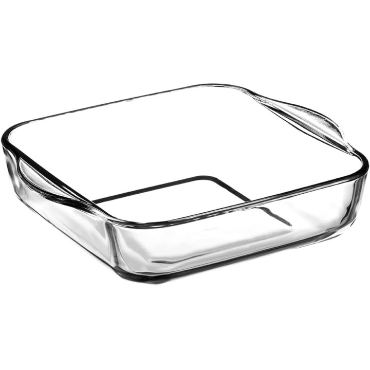 Vas termorezistent Patrat, dimensiuni 256x220mm, Transparent ABYZ®™