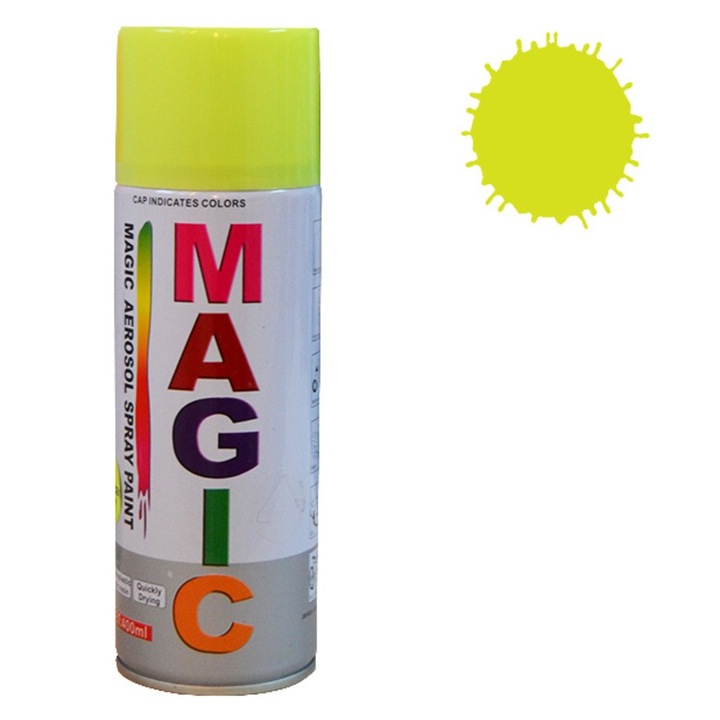 Spray vopsea MAGIC Galben Fluorescent