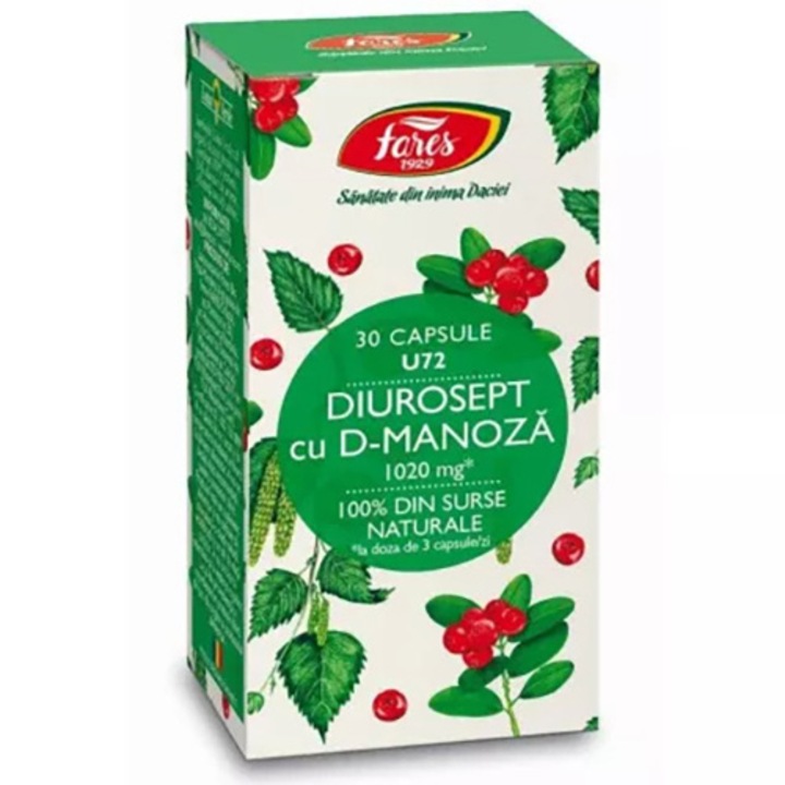 Diurosept cu D-Manoza, Fares, 30 capsule