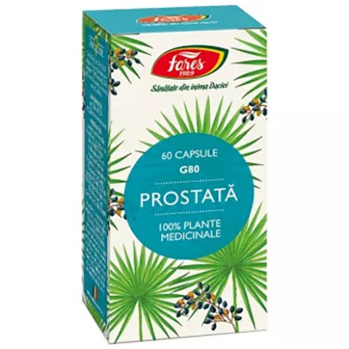 Supliment alimentar Prostata, Fares, 60 capsule