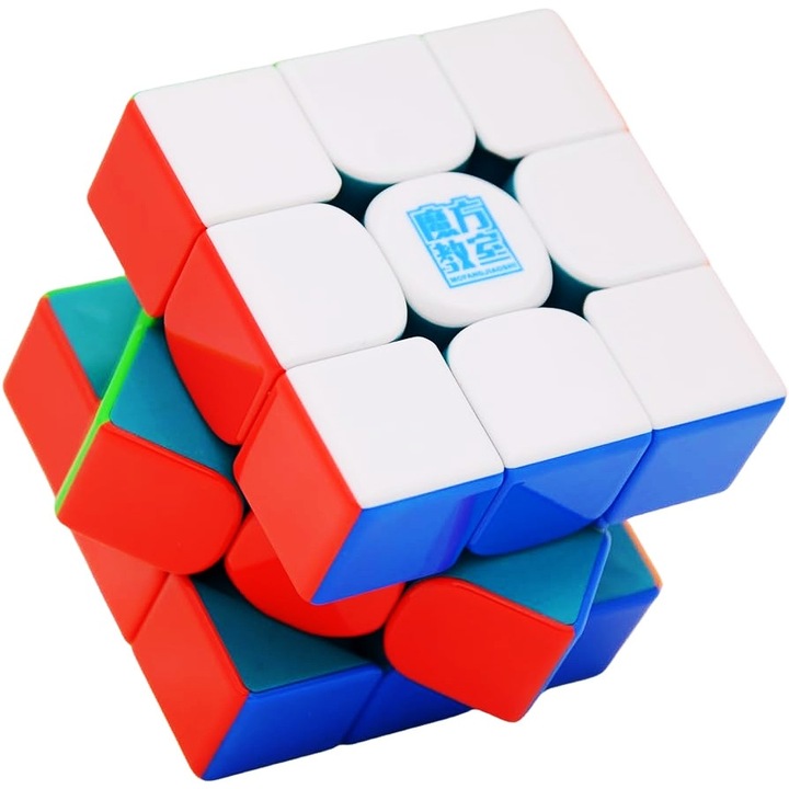 Cub Moyu Super RS3M V2, 3x3x3, Magnetic, Culoare Stickerless + Puzzle Shapemod 1x3x3, + Saculet Protectie cub