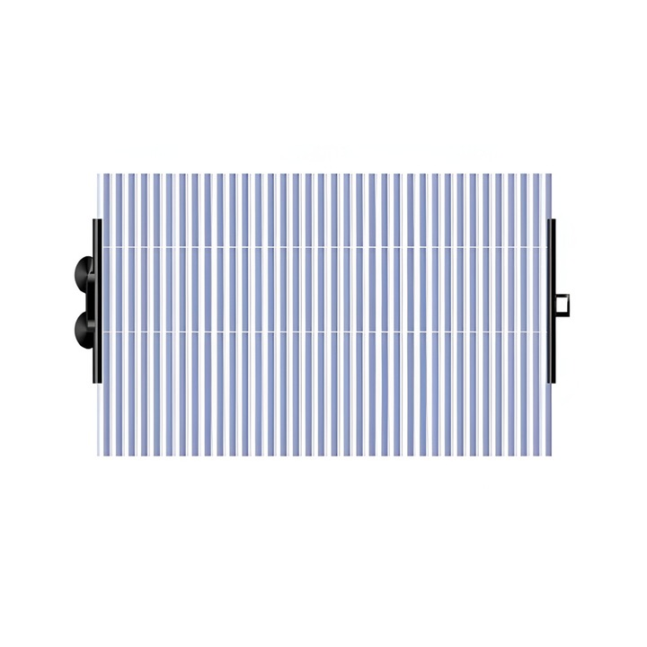 Parasolar Auto Retractabil, eSimplu®, Fixare Prin Ventuze, Aluminiu, Universal