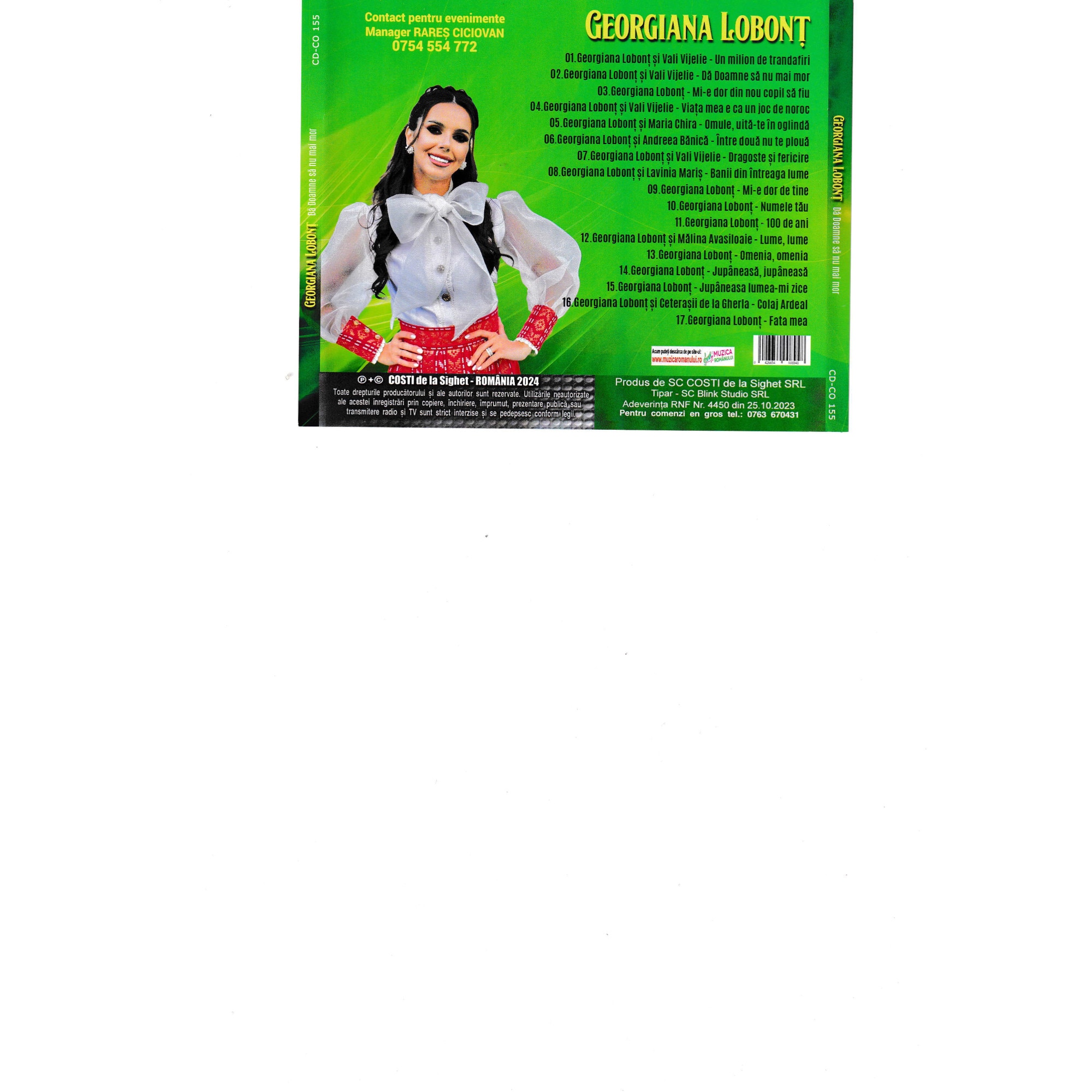 Georgiana Lobont - Da Doamne sa numai mor CD Audio - eMAG.ro