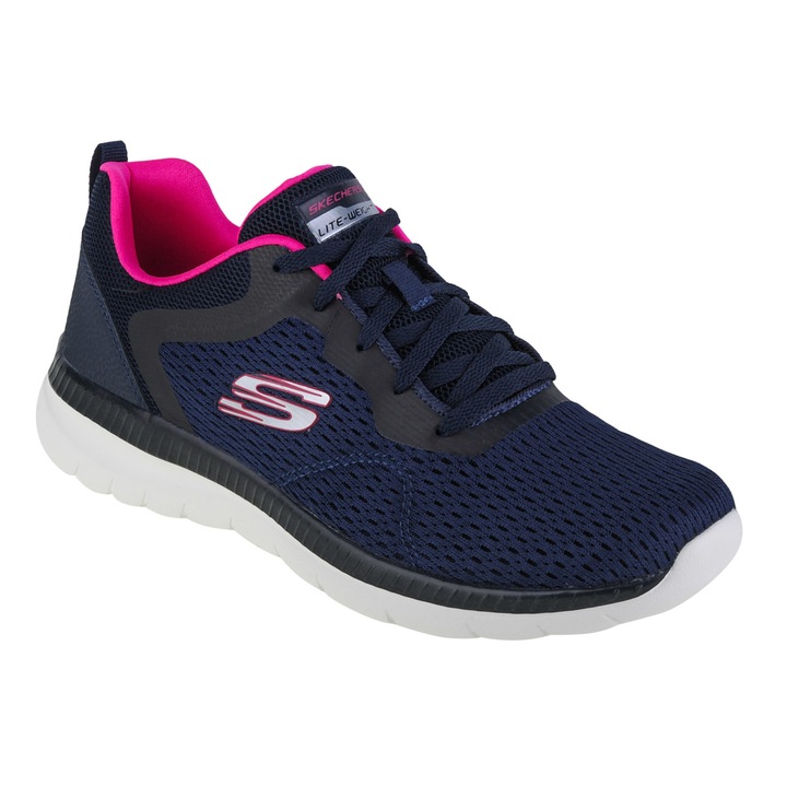 Sneakers, Skechers Bountiful - Quick Path 12607-NVHP, Albastru marin, 40 EU