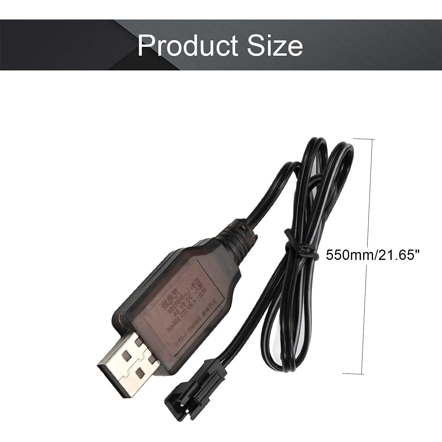 2 Pezzi 7,4 V USB-oplader, universele RC-kabel, SM-4-pins stekker voor
