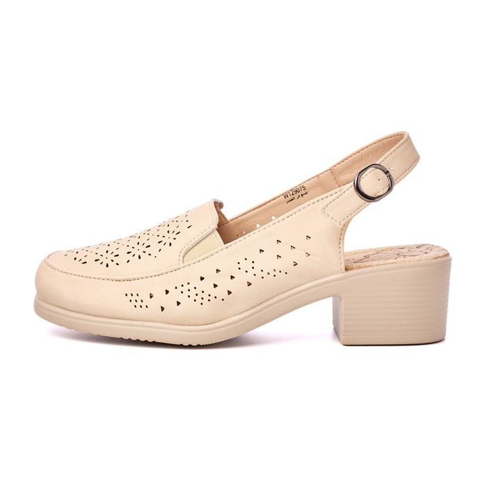 Дамски сандали W129075, Бежов