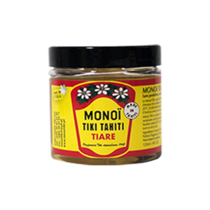 Ulei natural, TIKI Tahiti, MONOI Tiare, un amestec de ulei de nuca de cocos pur si esenta delicata de Tiare, Tahitian Gardenia, jar, 120 ml