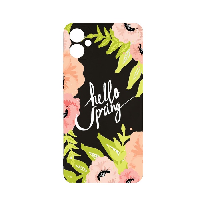 Husa BestCase® Slim SIlicon 0.8MM, Compatibila Cu Samsung Galaxy A05, Hello Spring, Protectie Camera, Rezistenta la uzura, c-B 685